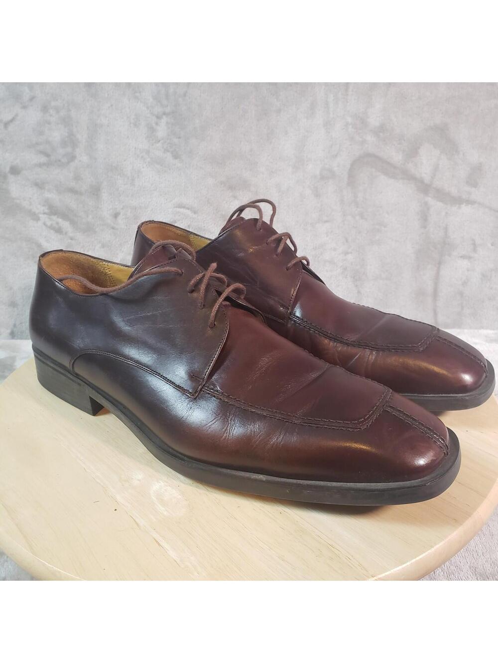 Mezlan Picardie 637M Oxford Lace Up Brown Leather Dress Shoes Men's 12